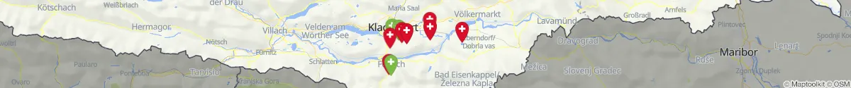 Map view for Pharmacies emergency services nearby Zell (Klagenfurt  (Land), Kärnten)